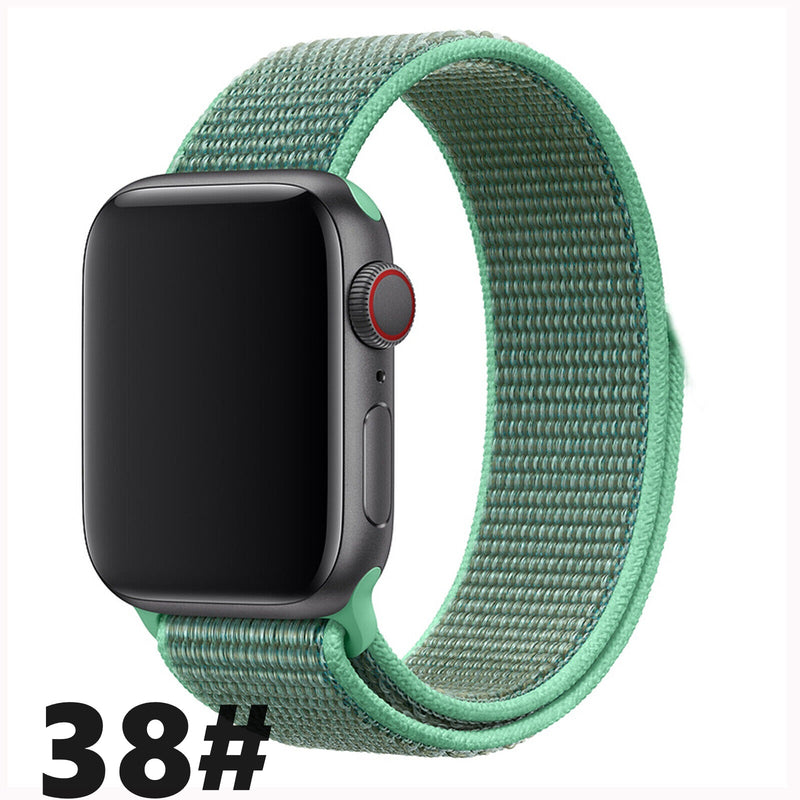 Nylon Sport Loop Armband für Apple Watch 42 44 45 49 Ultra