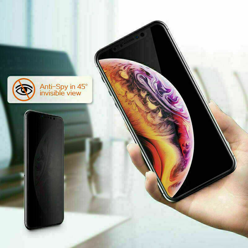 2x Panzerglas Privacy Blickschutz für iPhone 13 Pro Max Mini Sichtschutz 9H Glas