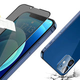 2x Panzerglas Privacy Blickschutz für iPhone 12 Pro Max Mini Sichtschutz 9H Glas