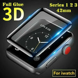 3D Apple Watch Serie 1 2 3 Panzerfolie 42 mm