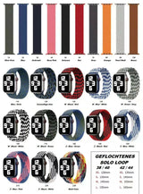 Geflochtenes Solo Loop Armband für Apple Watch Series 1-9 42 44 45 49 Ultra Nylon