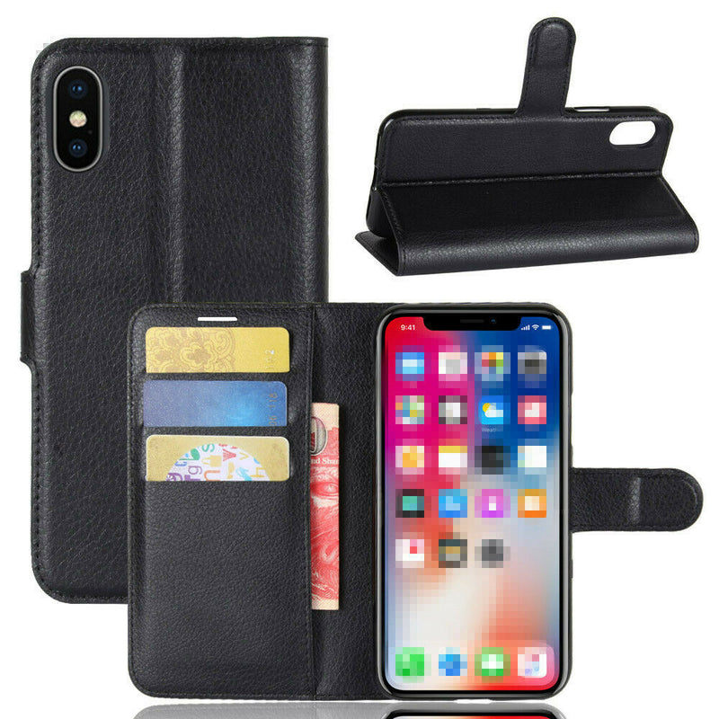 PU Leather Phone Case Protective Cover iPhone 6 7 8 X XR XS Max