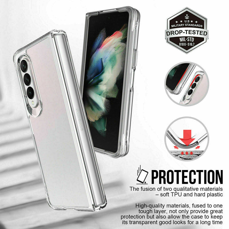 Samsung Galaxy Z Fold 4 5G mobile phone case 2 pieces + screen protector 