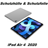 Apple iPad Air 4 10.9 " 2020 Panzerfolie + Schutzhülle